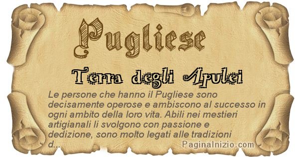 Cognome pugliese